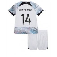 Liverpool Jordan Henderson #14 Udebanesæt Børn 2022-23 Kortærmet (+ Korte bukser)
